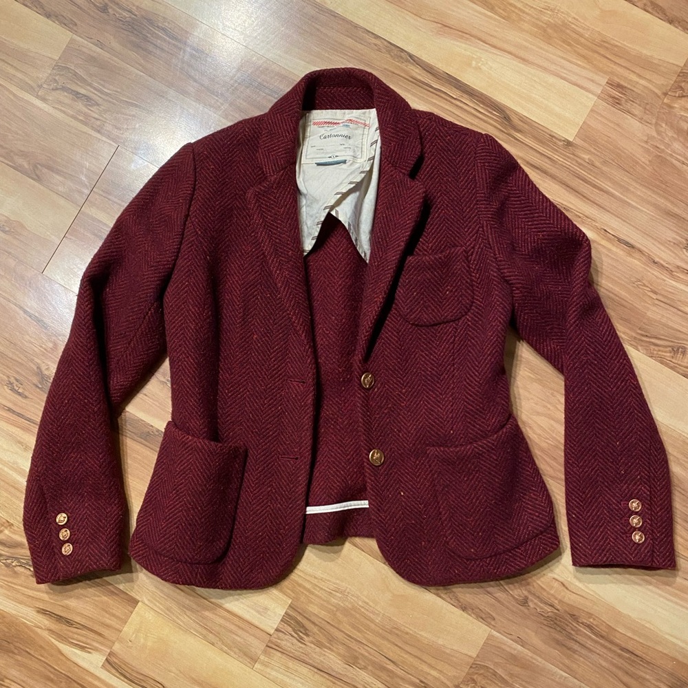 Cartonnier Burgundy Fox Blazer 🦊